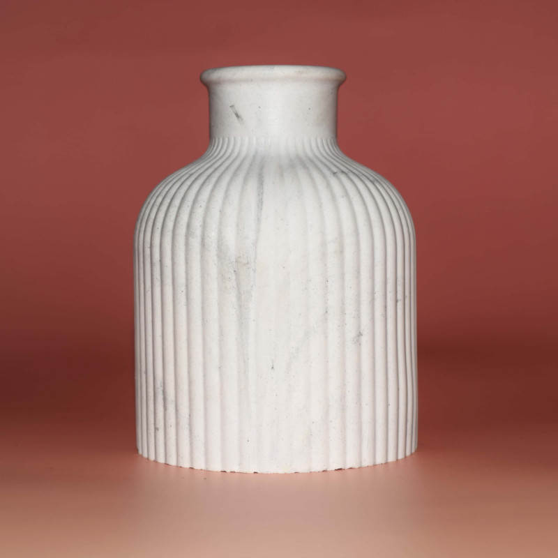 Minimalistisches Dekorationsset – Keraflot 4er-Set mit Kerze, Vase, Schale & Tablett 