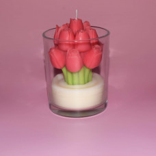 Tulpenkerze im Glas – Handgemachte Geschenkidee mit Stil